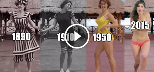 Evoluţia costumelor de baie, din 1890 până astăzi (VIDEO)