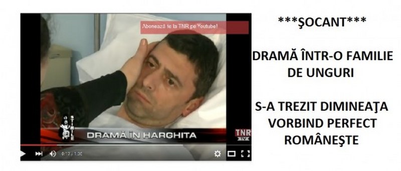 VIDEO / Dramă într-o familie de unguri. Un bărbat s-a trezit vorbind perfect ROMÂNEŞTE