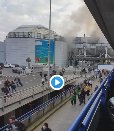 Două explozii la aeroportul din Bruxelles. Sunt mai mulți morți și răniți