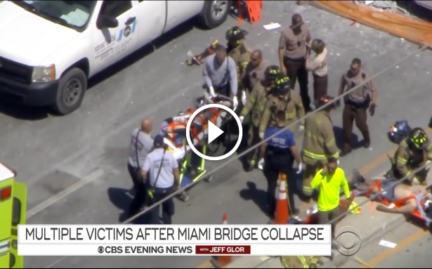 Morti si raniti dupa ce un pod din Florida s-a prabusit