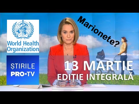 Mapamondul MARIONETA Organizatiei Mondiala a Sanatatii! Stiau de Corona Virus inca din Martie 2019!